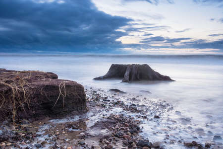 On shore of the Baltic Sea の写真素材