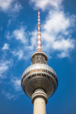 Television tower in Berlin  Germany  のeditorial素材