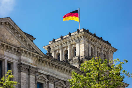 The Reichstag in Berlin  Germany  のeditorial素材