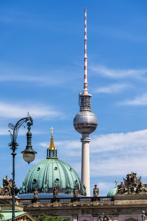 Television tower in Berlin  Germany  のeditorial素材