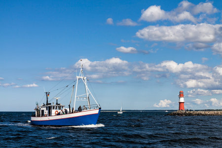 A Fishing boat in Warnemuende (Germany).