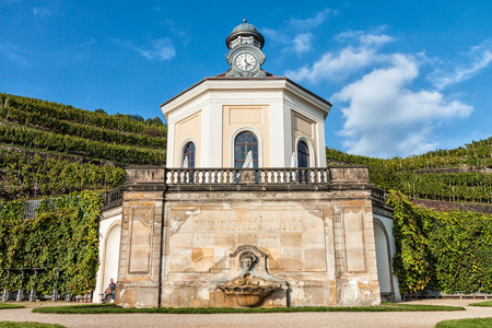 Pavilion and vineyard in Radebeul (Germany).のeditorial素材