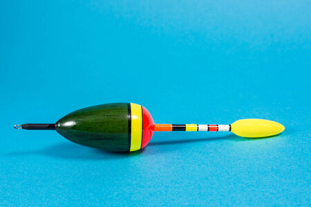 A float isolated with blue background.の写真素材