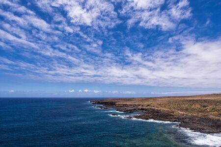 On shore of the Atlantic Ocean on the island Tenerife.の写真素材