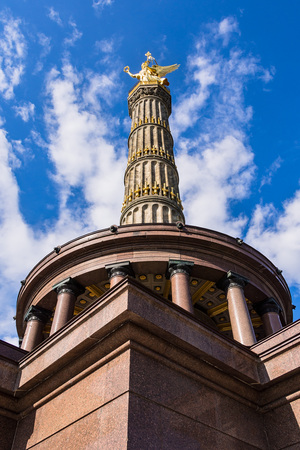 The Victory Column in Berlin in Germany.の写真素材