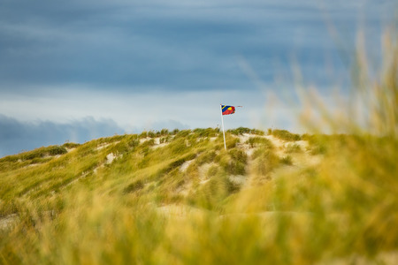 Dunes on the North Sea island Amrum, Germany.の写真素材