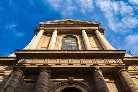 Historical building with blue sky in Paris, France.の写真素材