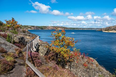 View to the island Dyroen in Sweden.の写真素材