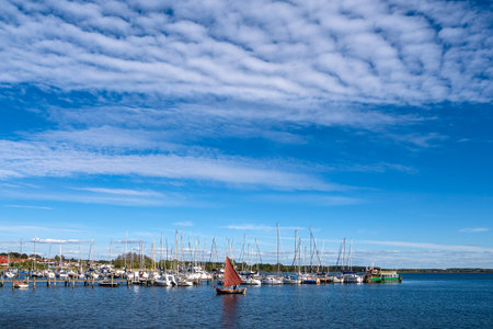 View to the port of Rerik, Germany.