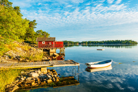 Archipelago off the swedish coast near Stockholm.の写真素材