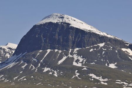 Nijak in Sarek National Park, North Swedenの写真素材