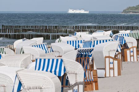 Beach chairsの写真素材