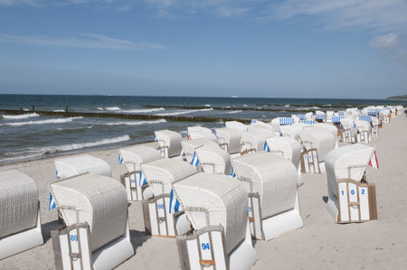 Beach chairsの写真素材