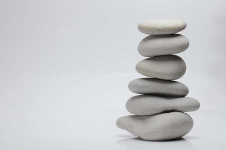 Stones on isolated backgroundの写真素材