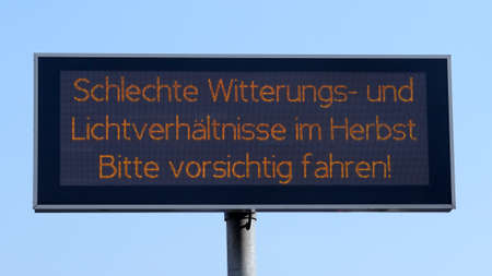 warning sign germanのeditorial素材