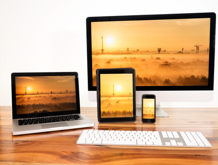 modern Computers, Tablet and Smartphoneの写真素材