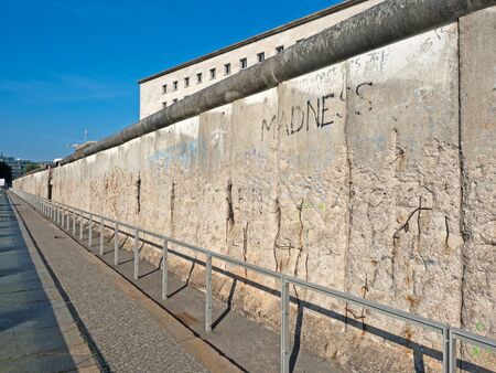 Leftovers of the wall in the center of Berlinの写真素材