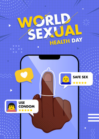 World sexual health day poster designのイラスト素材