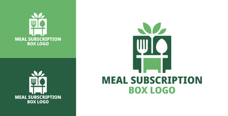 A premium meal subscription box  suitable for healthy lifestyle brands, organic delivery platforms, and wellness cafes.のイラスト素材