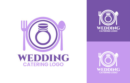A creative wedding catering  suitable for event organizers, stylish receptions, and professional culinary services.のイラスト素材