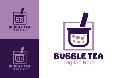 An elegant bubble tea  crafted for stylish cafes, premium beverage brands, and trendy lifestyle shops.のイラスト素材
