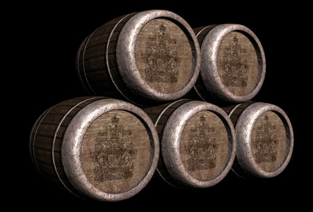 wine barrels