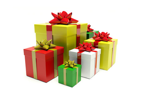 Group coloured gifts 