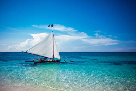 Boat in the seaの写真素材