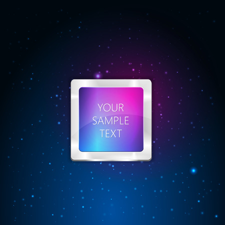 Abstraction 3D cosmos style buttonのイラスト素材