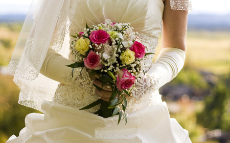 Bride flower bouquetの写真素材