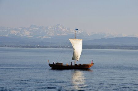 Viking Sailing Ship の写真素材
