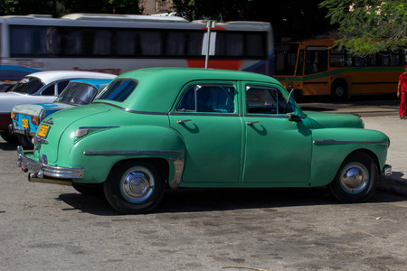 old car in cubaのeditorial素材