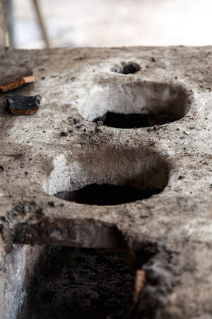 Rustic kitchen of fire in Nicaraguaのeditorial素材