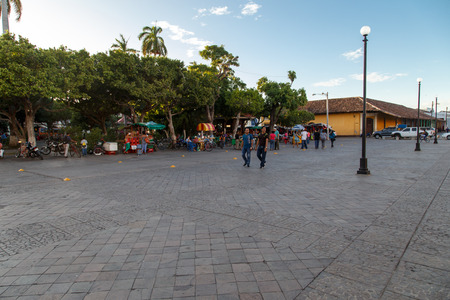 central park view from Granada, Nicaragua, Central America.のeditorial素材