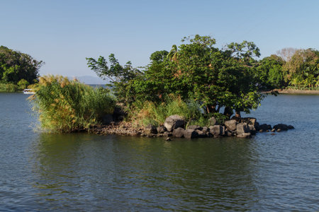 Island or Isletas, of Lake Nicaragua near Granada, Nicaraguaの写真素材