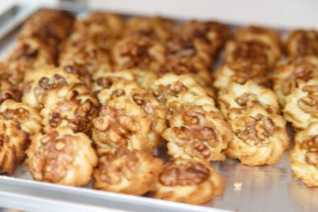 pastry nuts cookiesの写真素材
