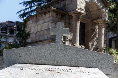 old cemetery in Cardedeu, Catalunya, Spainのeditorial素材