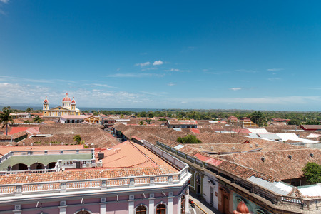 Granada, Nicaragua. View from La Merced Churchのeditorial素材
