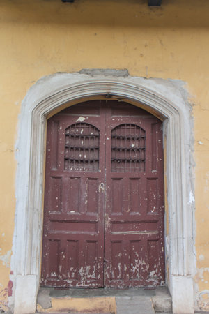 old door outdoors as background