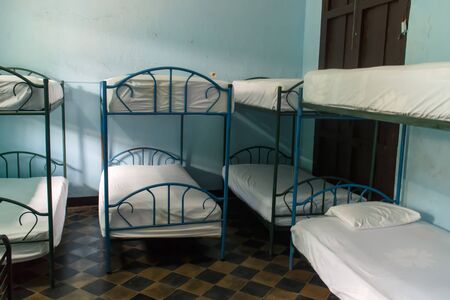 indoor hostel room viewのeditorial素材