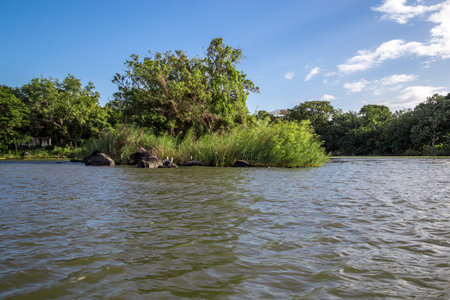 isletas de granada view, tourist natural place to visit from Nicaraguaの写真素材