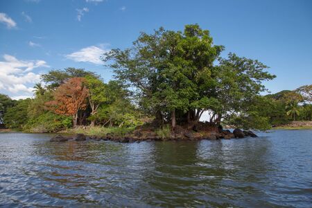 isletas de granada view, tourist natural place to visit from Nicaraguaの写真素材