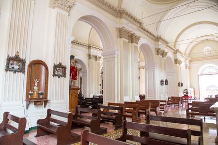 cathedral of Granada, indoor view, Nicaraguaのeditorial素材
