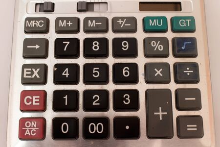 calculator detailの写真素材