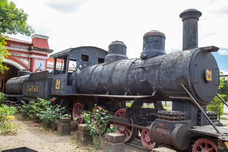 Old railway station, Granada, Nicaragua, Central America