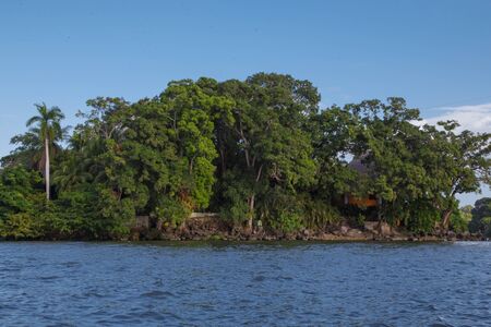 isletas de granada view, tourist natural place to visit from Nicaraguaの写真素材