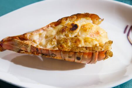 cooked lobster detailの写真素材