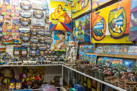 Managua, Nicaragua â July 3, 2016: Roberto Huembes popular market from Managua. Daily life in Nicaragua photography seriesのeditorial素材