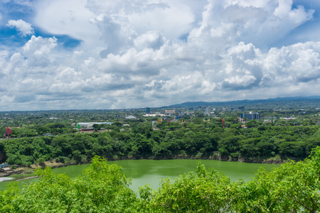 Managua view from Loma de Tiscapa. Managua capital of Nicaragua.の写真素材