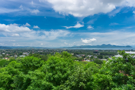 Managua view from Loma de Tiscapa. Managua capital of Nicaragua.の写真素材